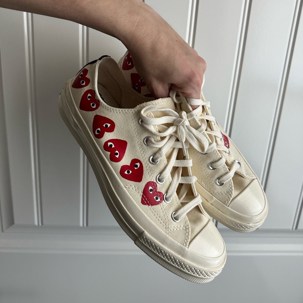 CdG PLAY x Converse Unisex Chuck Taylor All Star Multi Heart Low-Top Sneakers